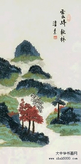 民国青绿山水女画家潘素：金碧山水，典雅细腻